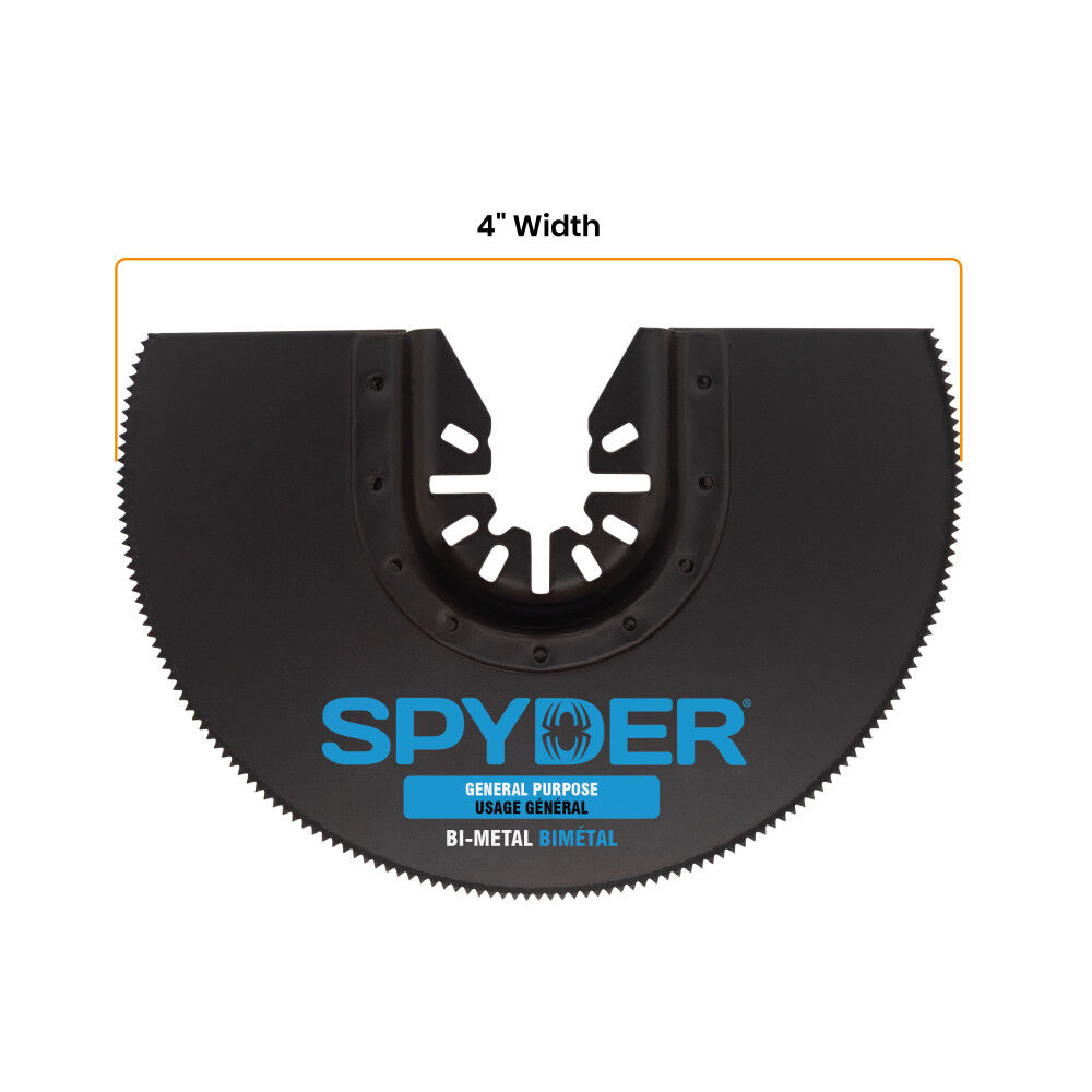 Spyder 4 Inch Bi-Metal Half Moon General Purpose Oscillating Blade, large image number 8