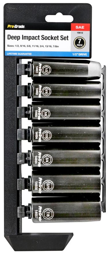 Allied International Impact Sockets 1/2in Drive SAE 7pc