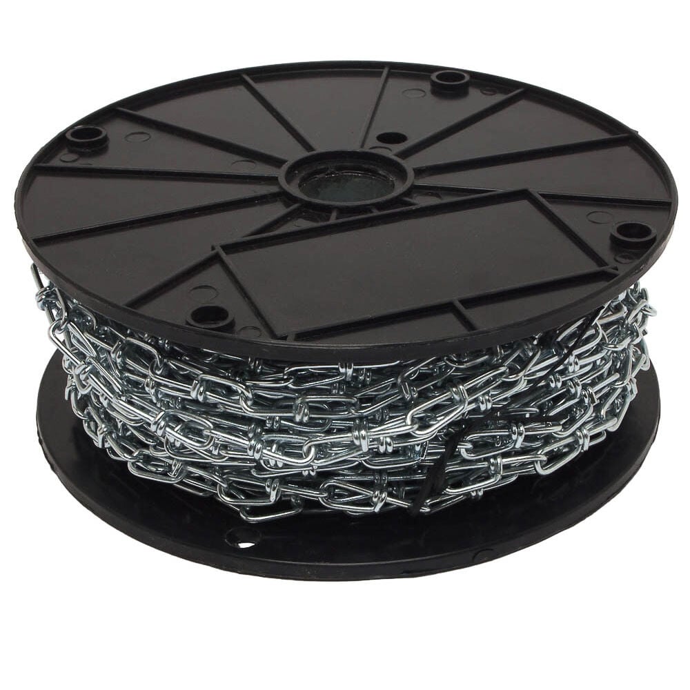 Forney Industries Double Loop Chain, Zinc-Plated, Number 3 x 100 Ft. – 70421
