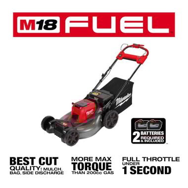 Milwaukee M18 FUEL 21inch Self-Propelled Dual Battery Mower Kit, large image number 1
