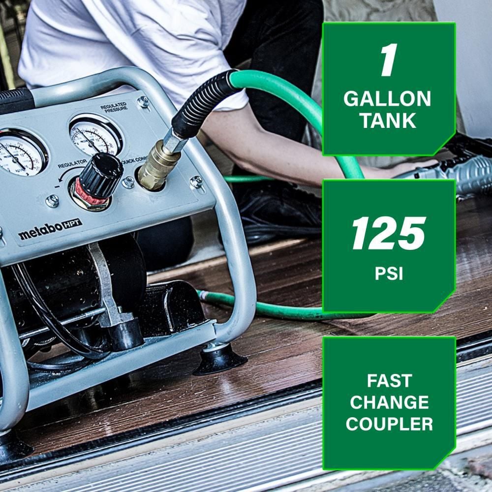 Metabo HPT 1 Gallon Quiet Compressor, large image number 2