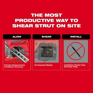 Milwaukee M18 FORCE LOGIC Single Channel Strut Shear Kit 2933-21 