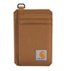 Carhartt Brown 700D Nylon Duck Front Wallet, small image number 1