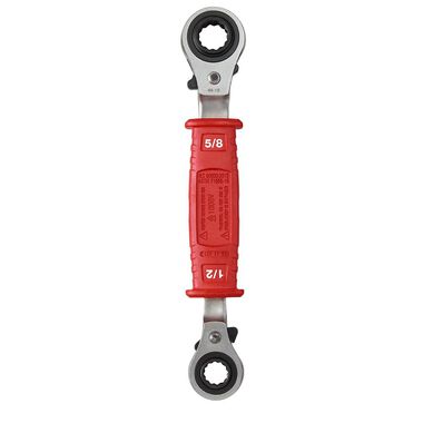 Milwaukee Linemans 4-in-1 Insulated Ratcheting Box Wrench, large image number 8