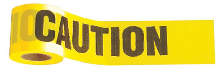 Johnson Level Yellow Caution Tape