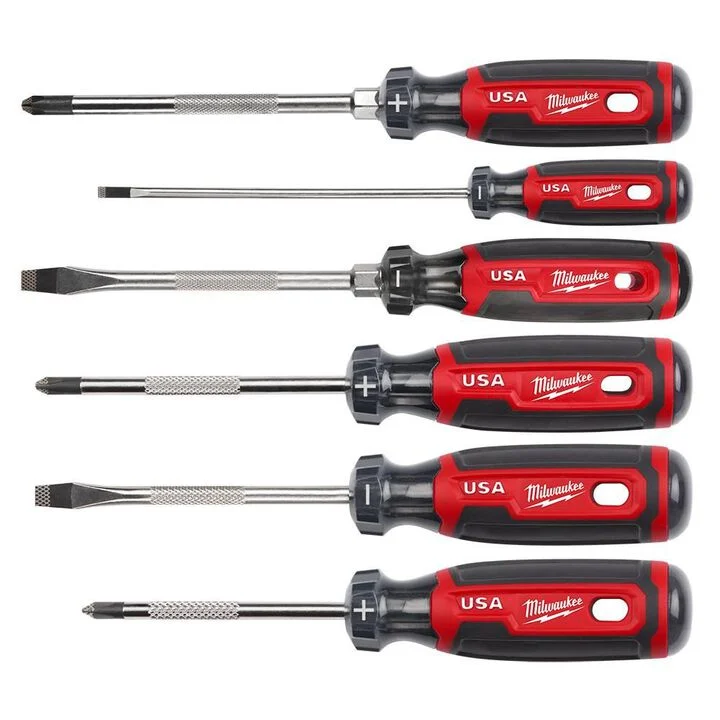 Milwaukee Cushion Grip Screwdriver 6pc Kit (USA)