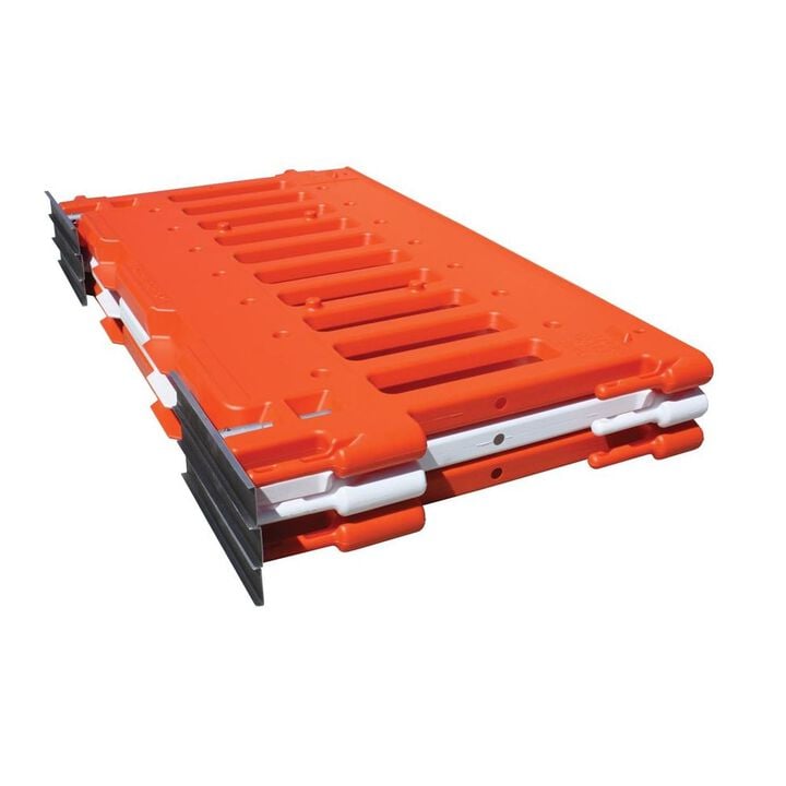 Vizcon Orange UV Stabilized Polyethylene Plastic Urbanite Wall, large image number 2