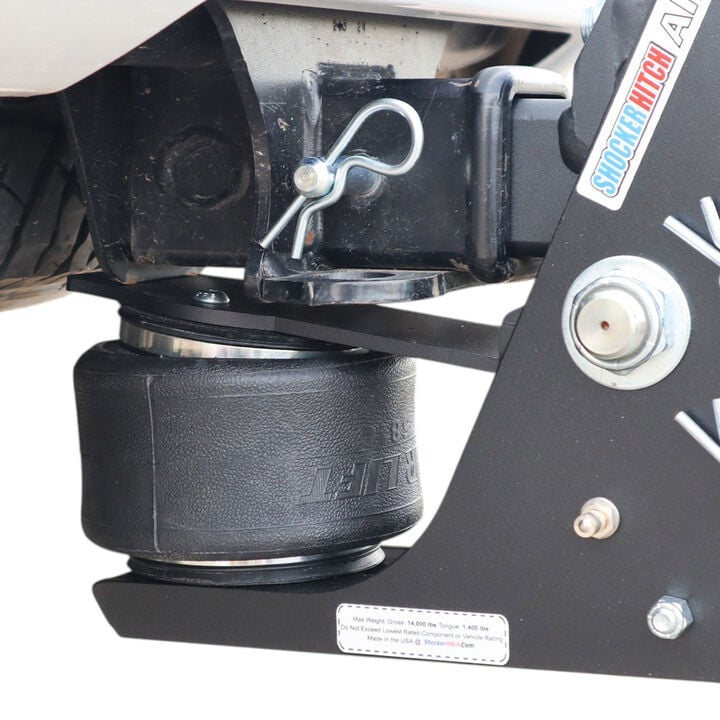 Shocker Hitch 14K 2 1/2 Inch Max Black Air Receiver Hitch & Black Combo Sway Bar Tab Ball Mount 2 Inch & 2 5/16 Inch Hitch Balls, large image number 6