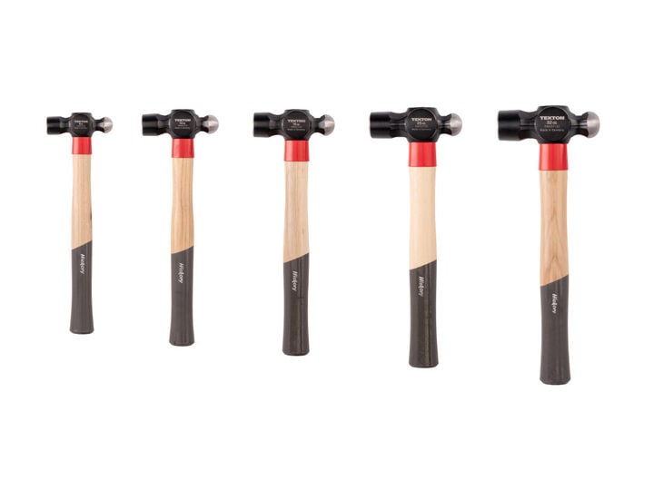 Tekton Ball Peen Hammer Set, 8 Oz, 12 Oz, 16 Oz, 25 Oz, 32 Oz, 5 Pieces