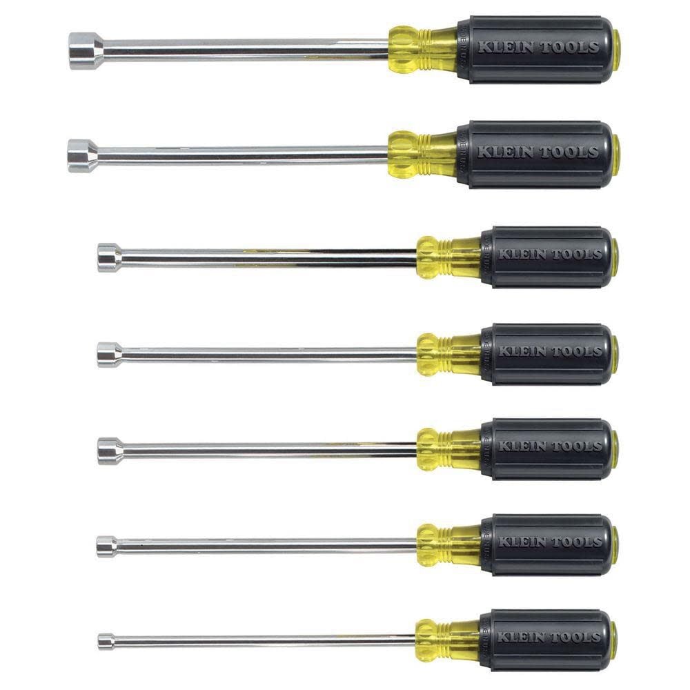 Klein Tools 7 Piece Nut Driver Set 6in Shafts – 647