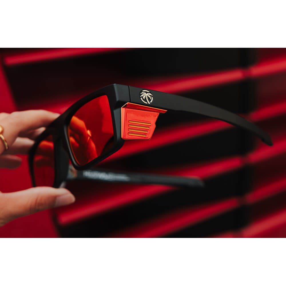 Heat Wave Performance Rayth Z87+ Sunglasses Black Frame Firestorm Lens, large image number 3