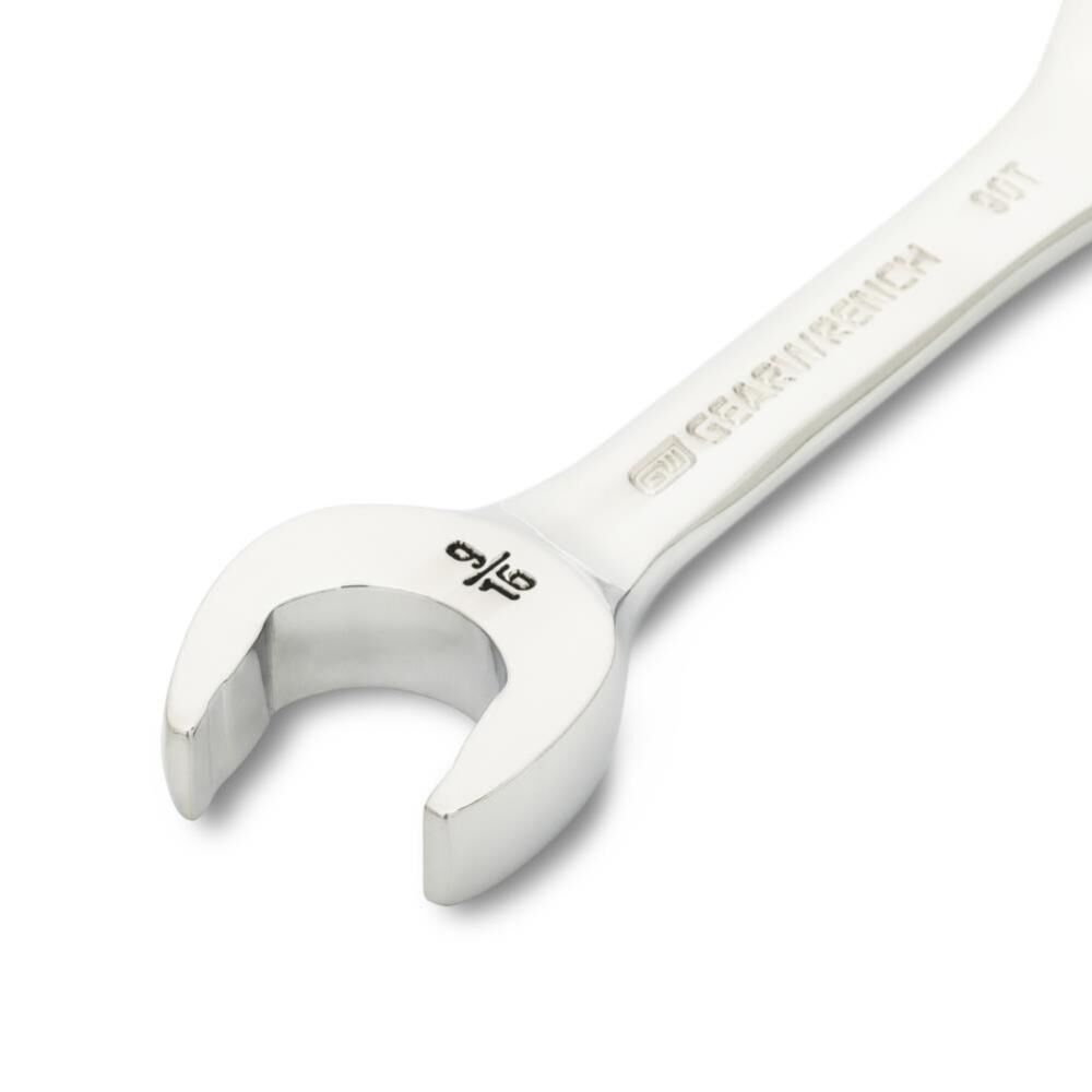 GEARWRENCH 9/16 Inch 90-Tooth 12 Point Stubby Combination Ratcheting Wrench, large image number 3