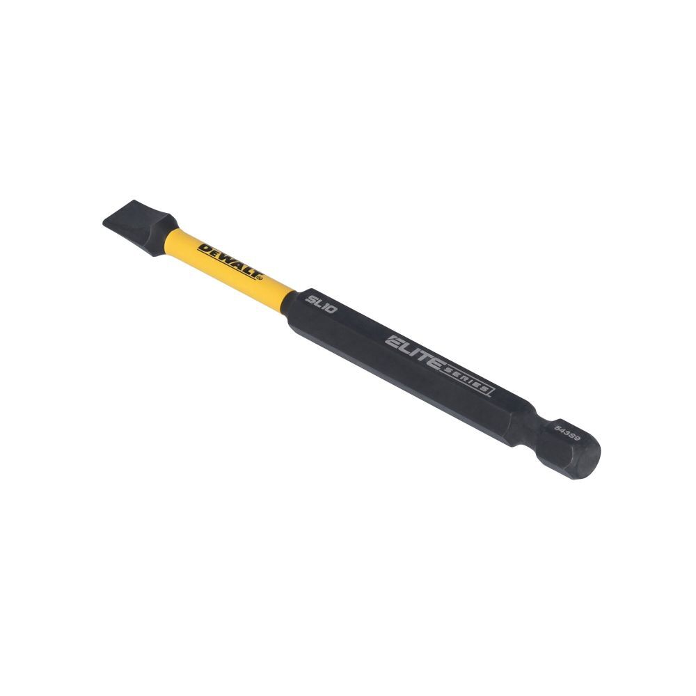 DEWALT FLEXTORQ Impact Ready Slotted Screwdriver Bit for SL10, 3 Inch, 1/4 Inch Hex Shank, large image number 3