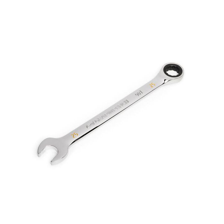 GEARWRENCH 25mm 90T 12 Point Ratcheting Combination Wrench, large image number 3