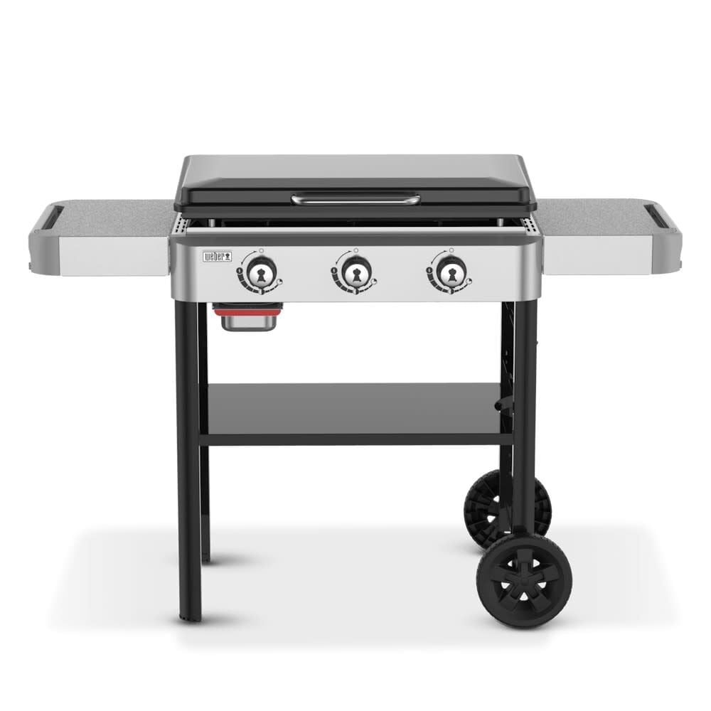 Weber 28 Inch 3 Burners Liquid Propane Rust-Resistant Griddle, Black – 1501005