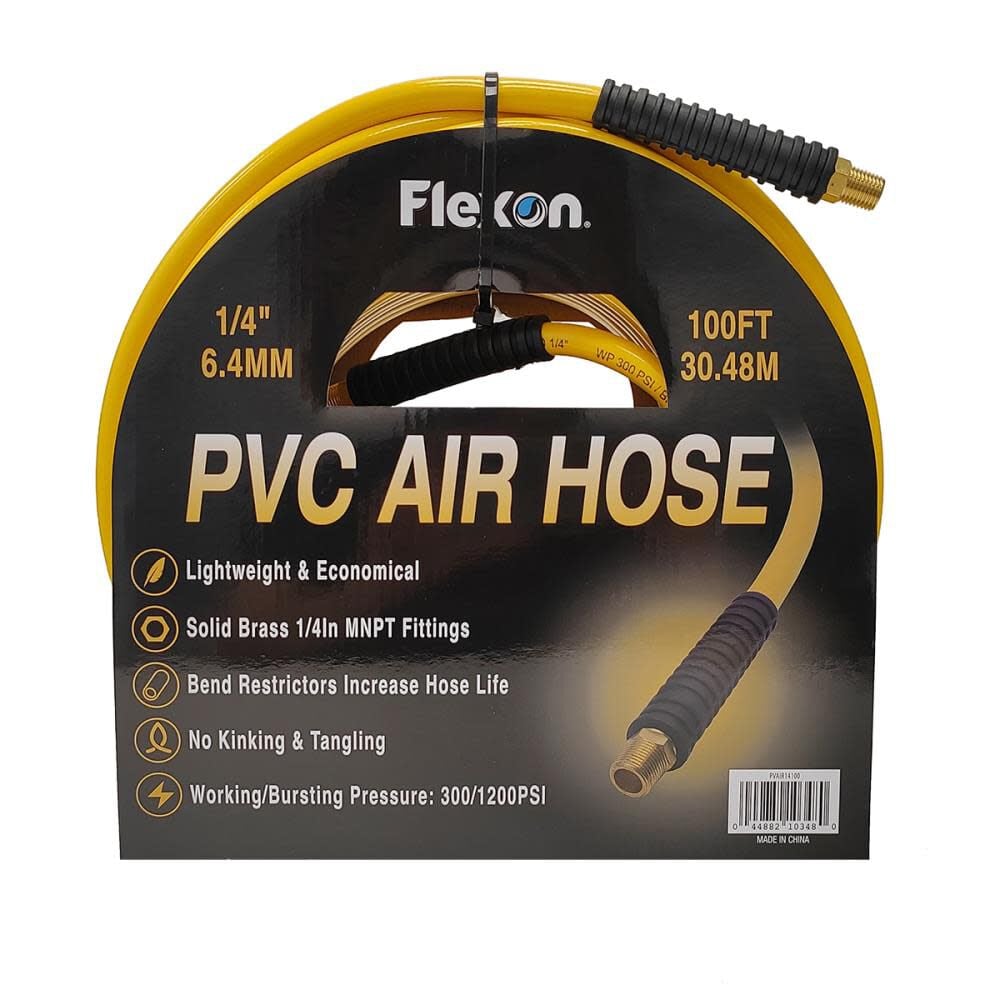 Flexon PVC Air Hose 1/4 Inch x 100ft - PVAIR14100
