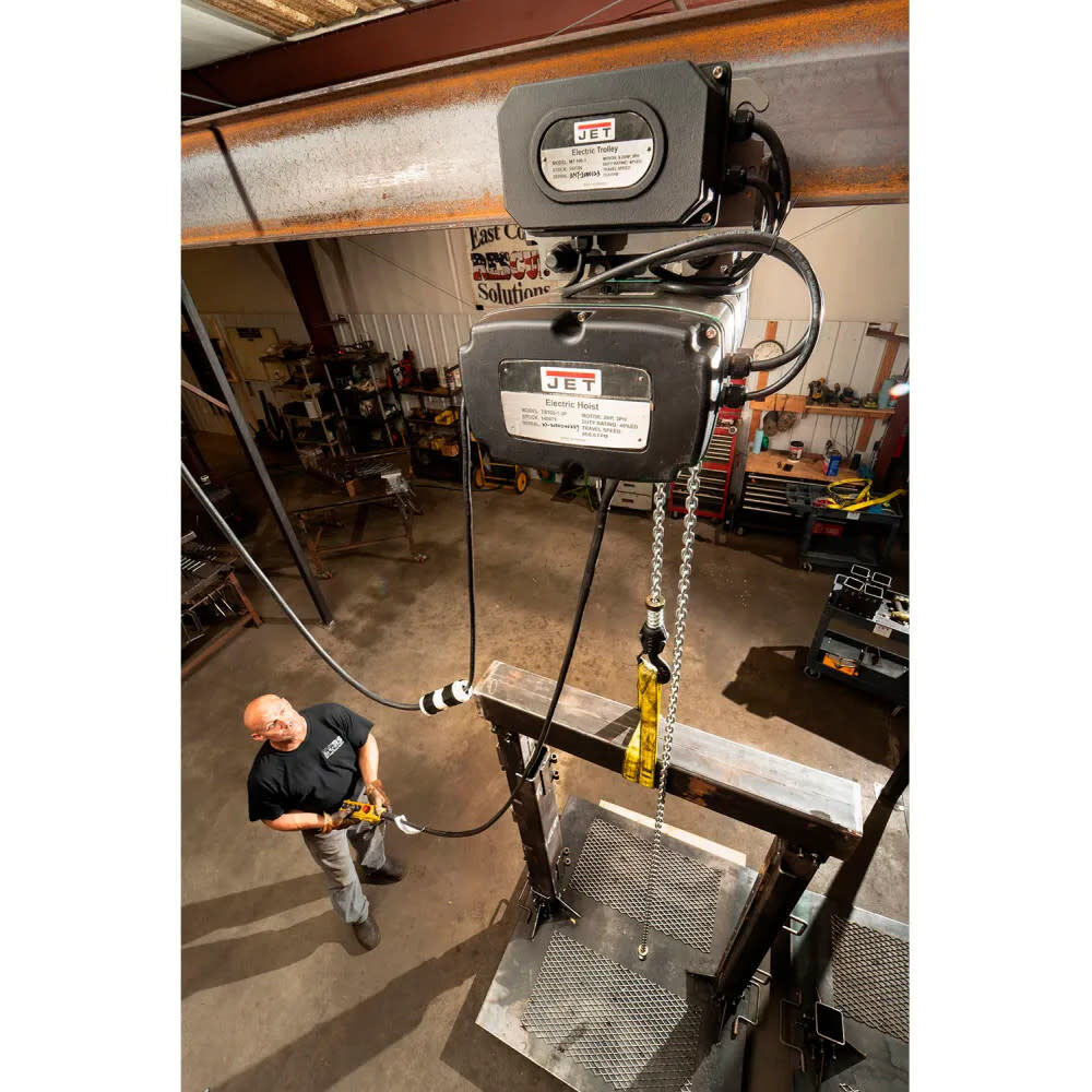 JET TS100-030 1 Ton 230V Electric Hoist with 30 Ft Lift, large image number 2