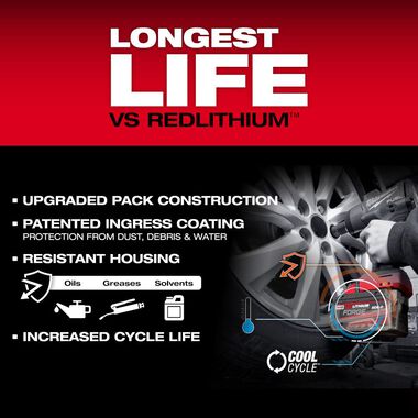 Milwaukee M18 REDLITHIUM FORGE XC8.0 Battery Pack, large image number 8
