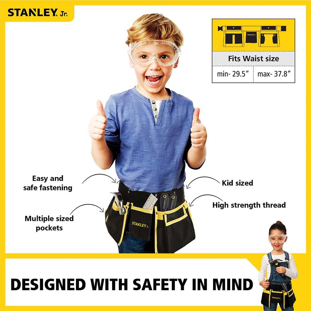 Stanley Jr High-Quality Fabric Sturdy Kids Tool Belt T010M