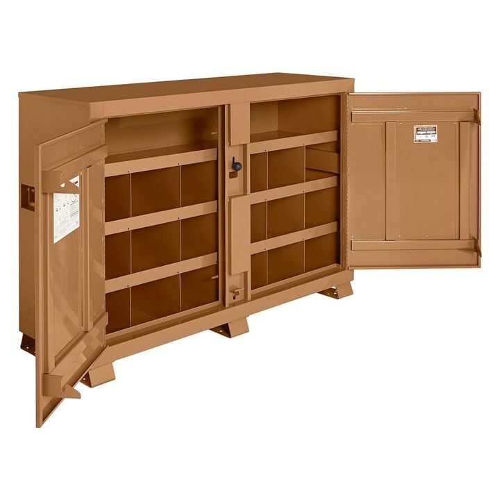 Knaack Model 129 48 Cu-Ft. Tan Steel Bin Storage Cabinet, large image number 2