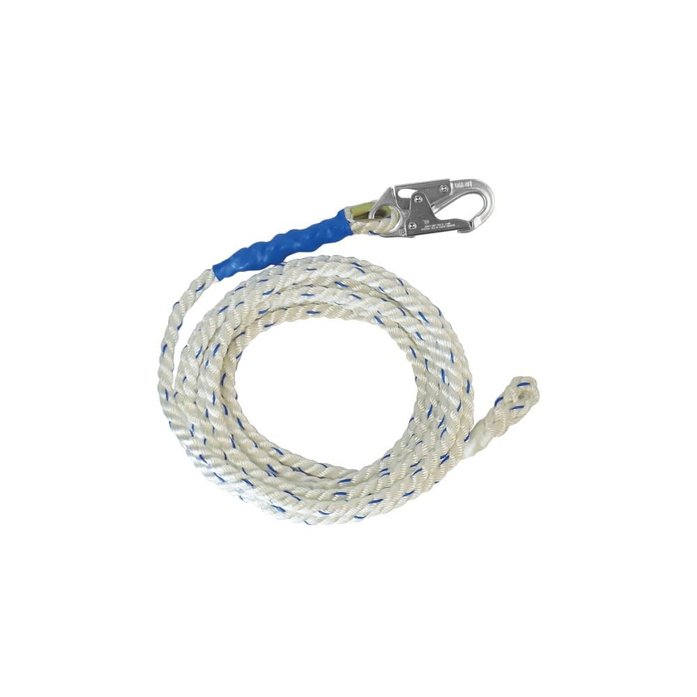 Falltech 50′ Premium Polyester Blend Vertical Lifeline with Hook – 8150