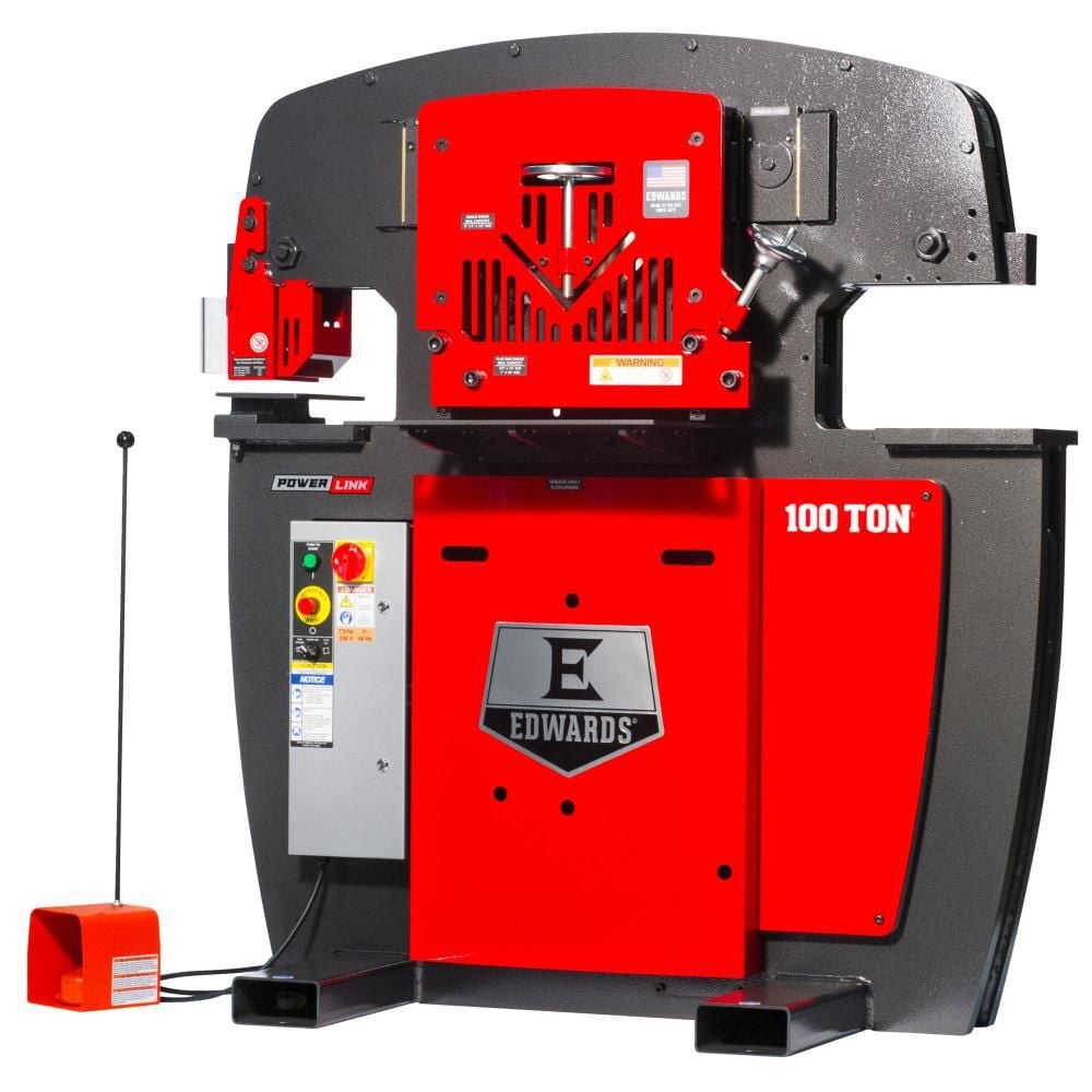 Edwards 100 Ton Ironworker 3 Phase 460v with PowerLink System, large image number 2