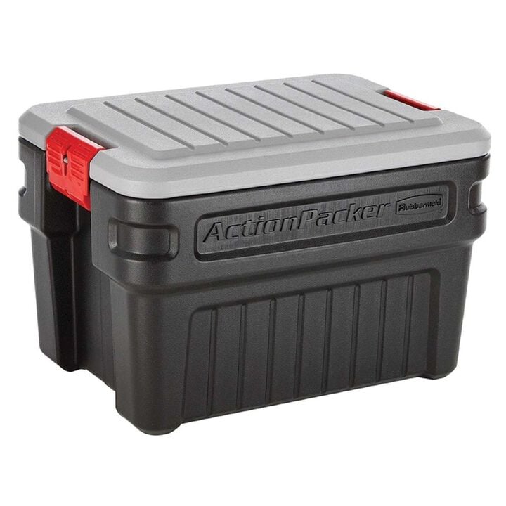 Rubbermaid ActionPacker 24 Gallon Black Storage Tote