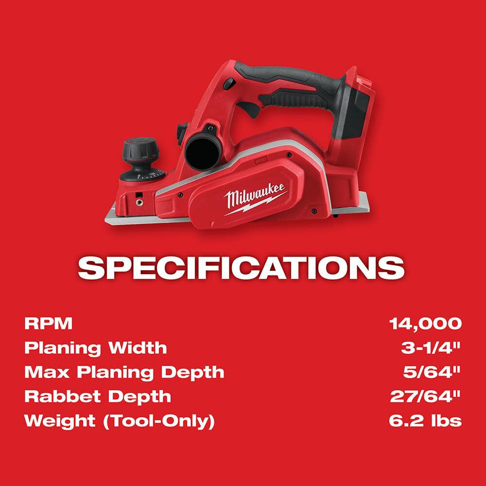 Milwaukee planer bare top