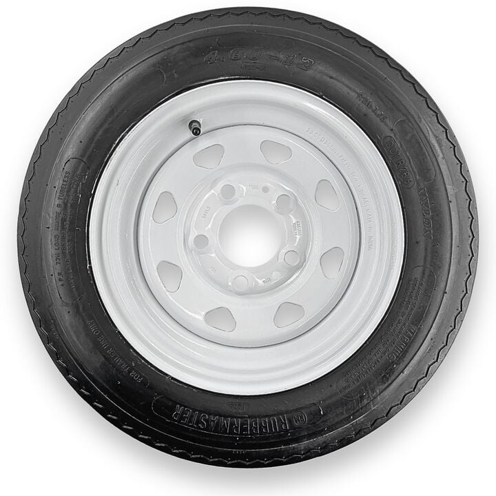 Rubbermaster Tire 4.80-12 6P TL & MTD 12 x 4 5 on 4.5 MODULAR