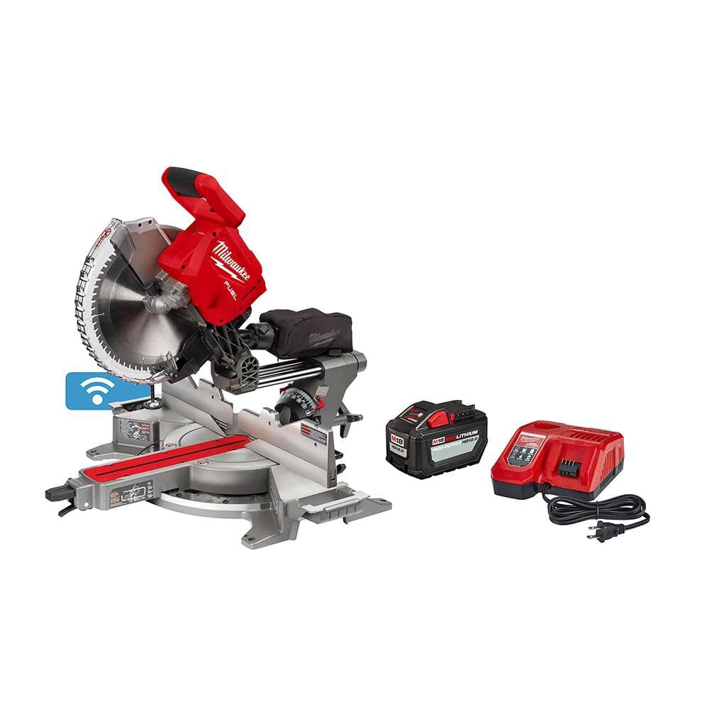 Milwaukee M18 FUEL 12inch Dual Bevel Sliding Compound Miter Saw - Kit - 2739-21HD
