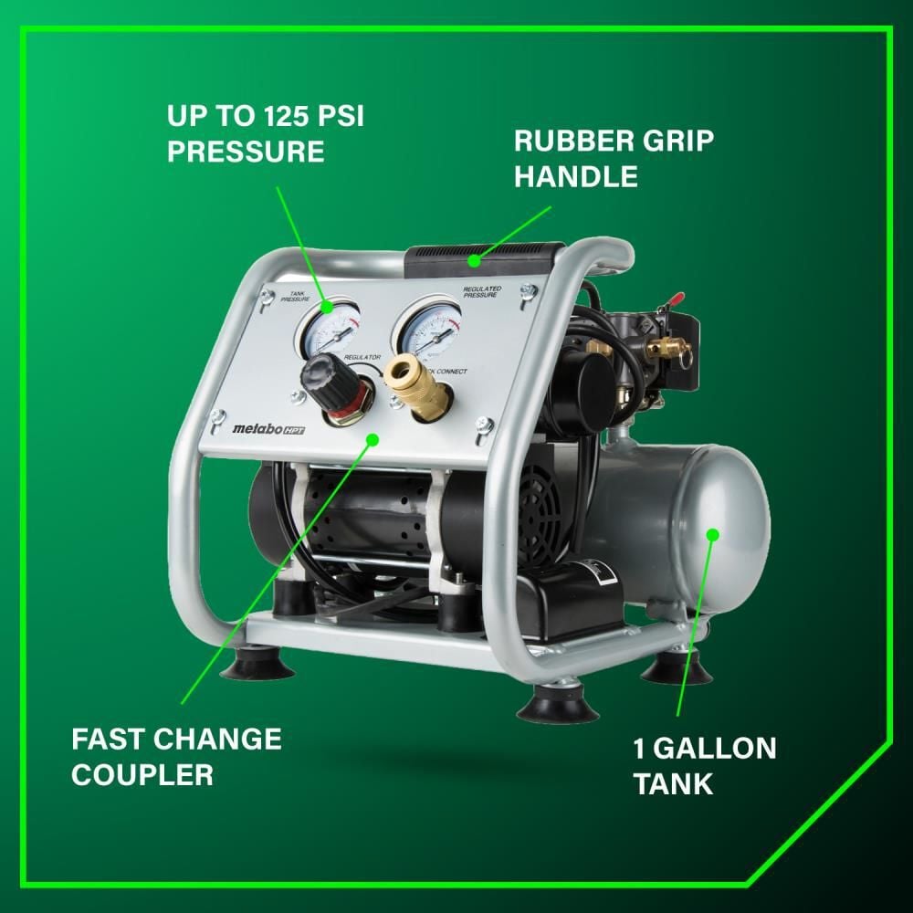 Metabo HPT 1 Gallon Quiet Compressor, large image number 3