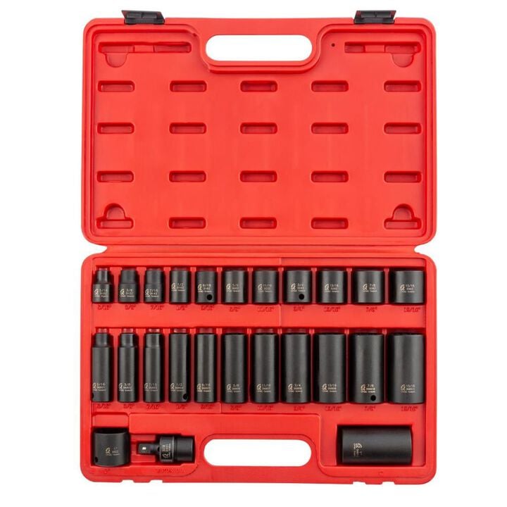 Sunex 25 pc. 3/8 In. Drive SAE Master Impact Socket Set, large image number 1