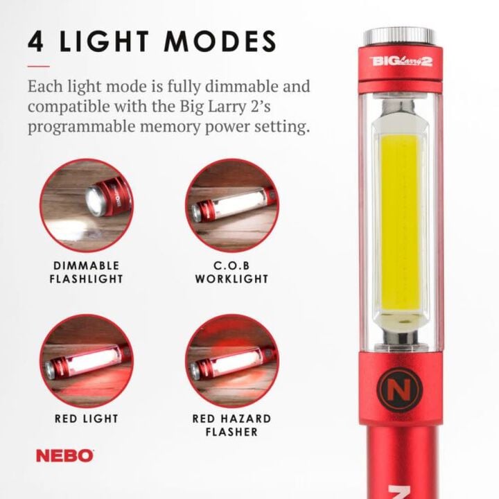 Nebo Big Larry 2 Flashlight Red, large image number 1