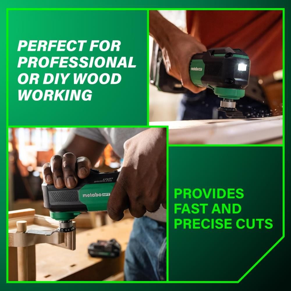 Metabo HPT CV18DAQ4 18V MultiVolt Cordless Oscillating Multi-Tool (Bare Tool), large image number 4