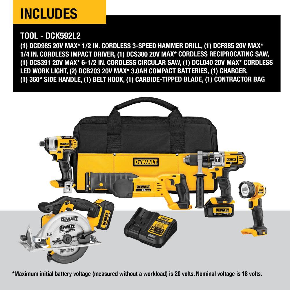 Dewalt 5 clearance tool set