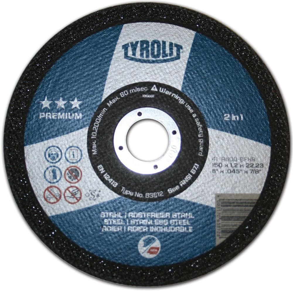 Diamond Products 2-in-1 Wheel, 6 Inch x 7/8 Inch, large image number 1