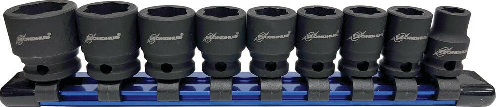 Bondhus Set 9 External Twist Sockets MM, large image number 1