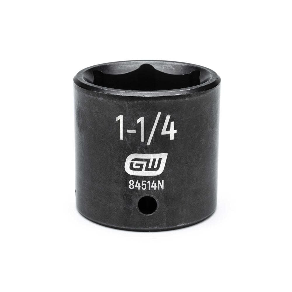 GEARWRENCH 1/2in Drive 6 Point Standard Impact SAE Socket 1-1/4in - 84514N