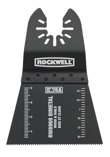 Rockwell 2-1/2'' Bi-Metal Wide Cut Oscillating Blade Universal Fit