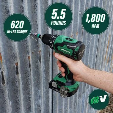 Metabo HPT 18V Brushless Li-Ion Driver Drill: 620 in-Lbs (Bare Tool), large image number 1