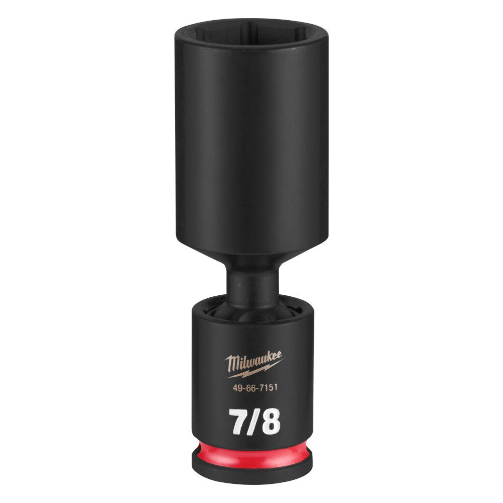 Milwaukee SHOCKWAVE Impact Duty 3/8 Inch Drive 7/8 Inch Deep Swivel Socket - 49-66-7151