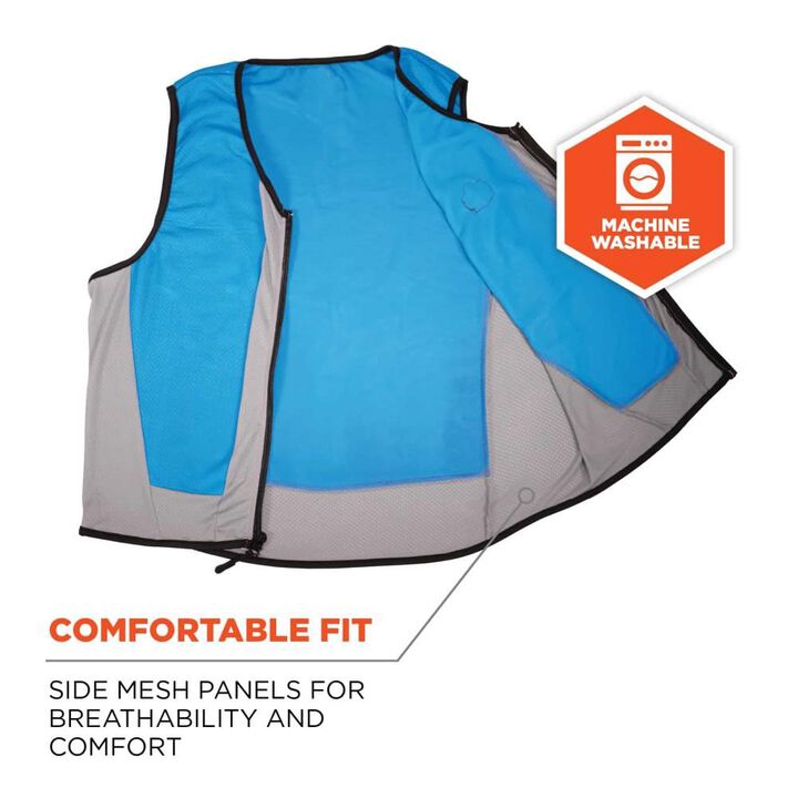 Ergodyne Chill Its 6667 Cooling Vest Blue Large, large image number 5