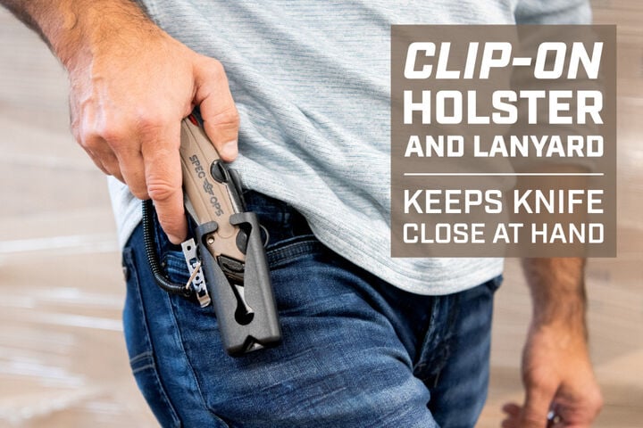 Spec Ops Self-Retracting Safety Knife with Holster, large image number 5