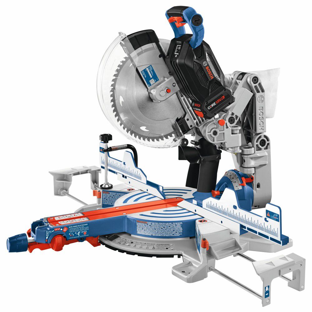Bosch 18V 12 Inch Dual-Bevel Miter Saw Kit - Reconditioned, large image number 3