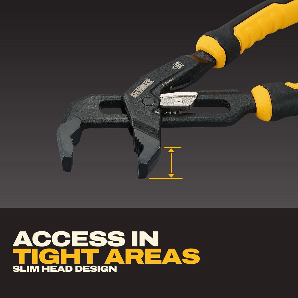 DEWALT 8 Inch Slidelock V Jaw Pliers, large image number 4