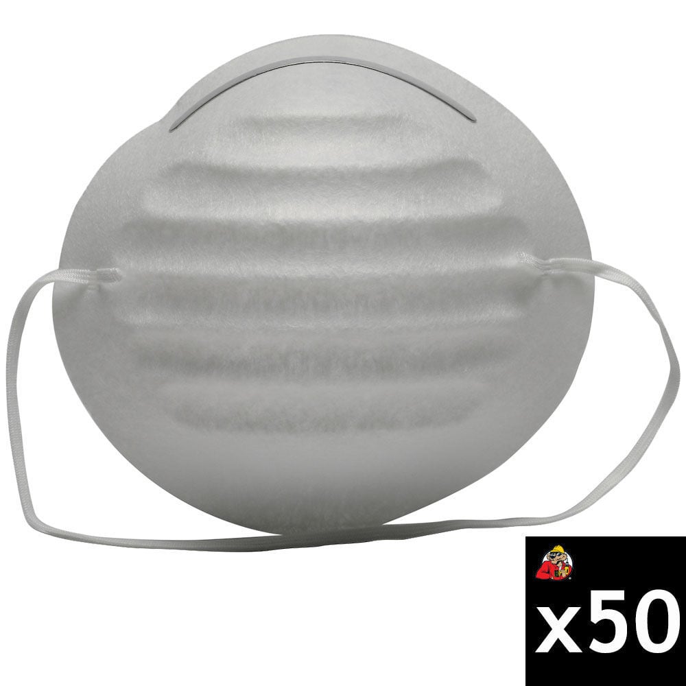 Protective Industrial Products Dynamic One Size White Braided Disposable Dust Mask, 50 Pack, large image number 1