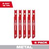 Milwaukee 2-3/4 in. 18 TPI High Speed Steel Jig Saw Blade 5PK, small image number 1