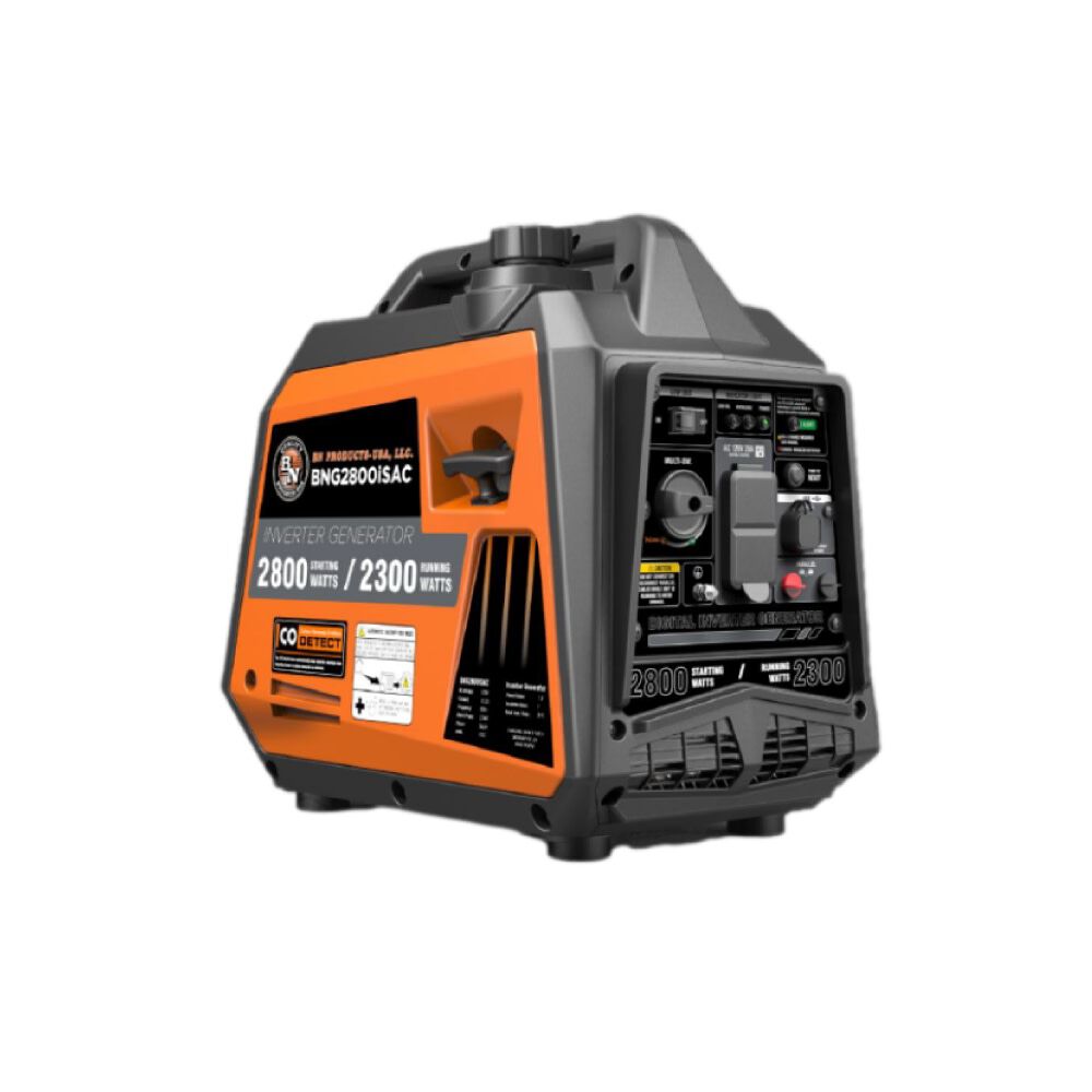 BN Products 2800 Watt Gas Powered 50 State Portable Inverter Generator with CO Detect – BNG2300ISAC