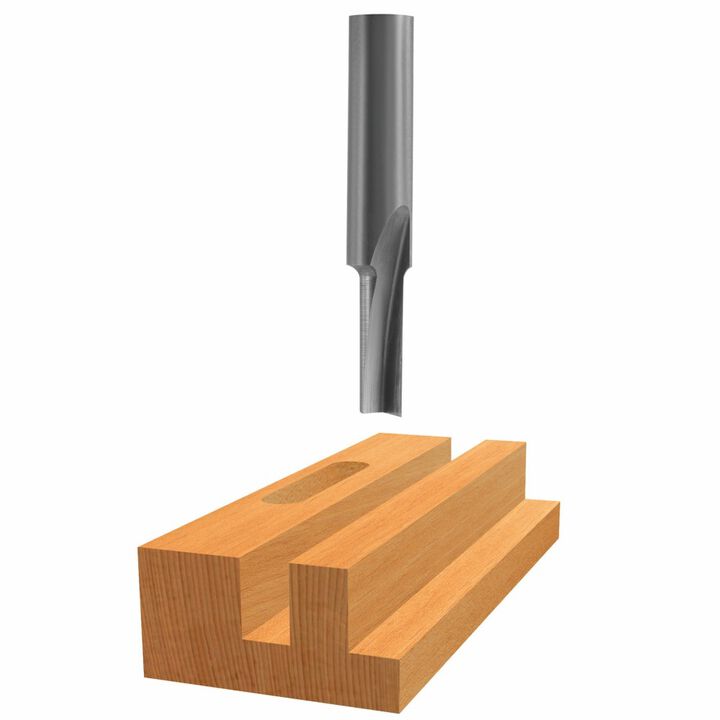 Bosch 1/16in x 3/16in Solid Carbide 1 Flute Straight Bit, large image number 0