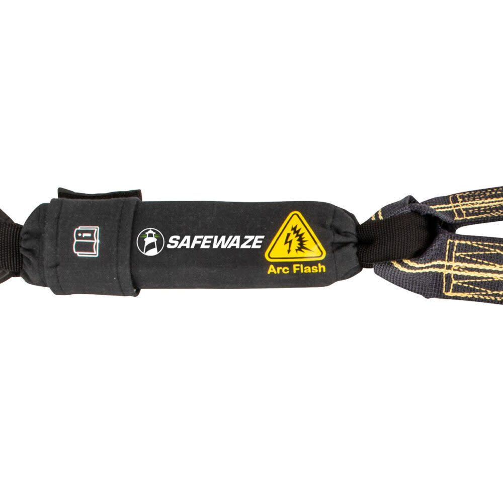 Safewaze Arc Flash 6 Ft. Energy Absorbing Lanyard: Aramid, Dual Leg, Dielectric Snap Hooks, large image number 3